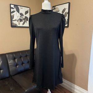 Vanity Room - Puff Shoulder Long Sleeve Dress